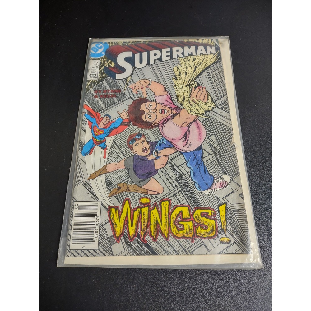 Superman No 15 Wings March 1988 DC Comics Byrne & Kesel First Printing